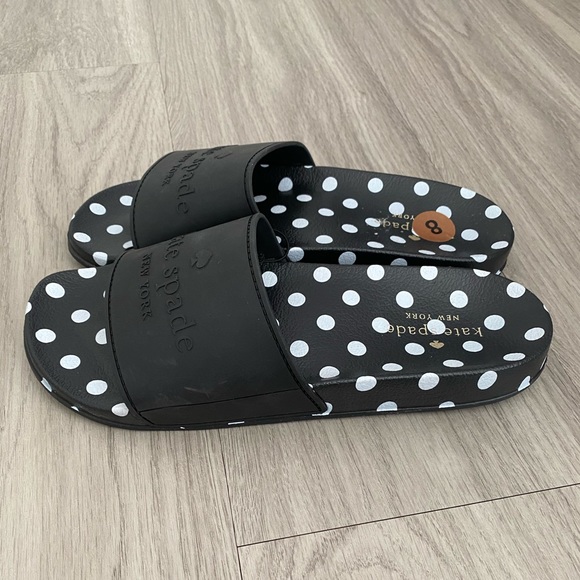 kate spade | Shoes | Kate Spade Polka Dot Slide Sandals | Poshmark
